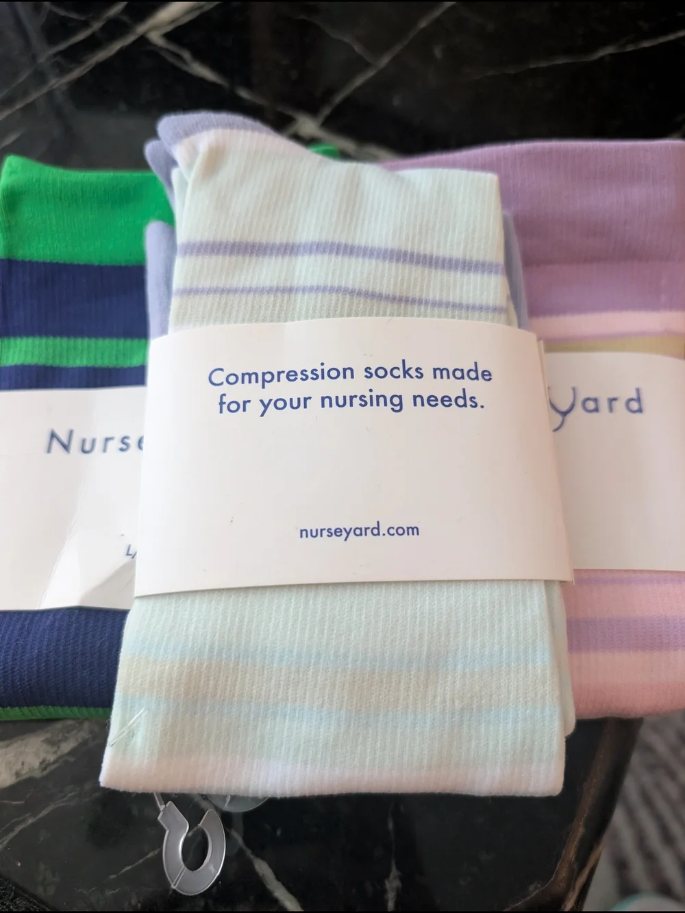 Striped Compression Socks - Nurseyard L/XL